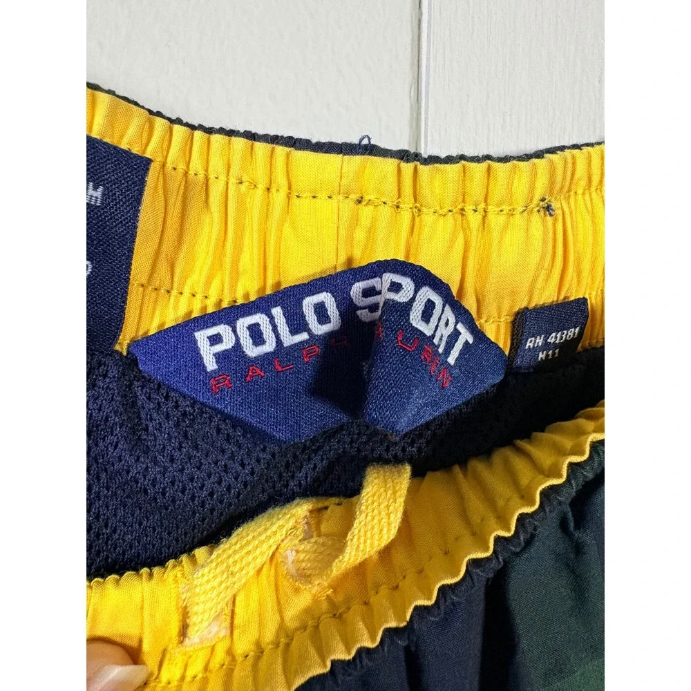 Polo Sport Ralph Lauren Mens XXL Blackwatch Plaid Swim Trunks Pony Preppt